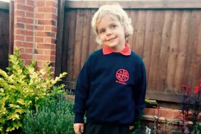 Alfie Williams, pictured when he first started at St. Georges.