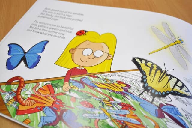 Colourful illustrations in the book have been done by Sam Brown.