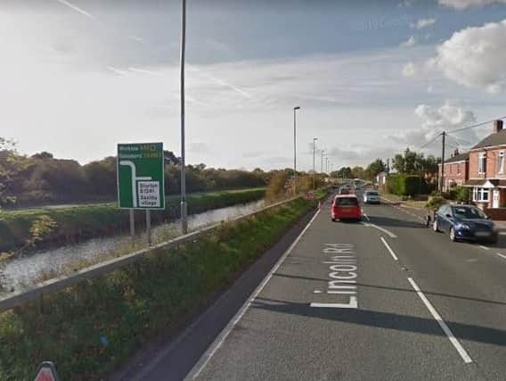 A motorcyclist has died after a collision with a car on the A57, Lincoln Road, Saxilby.