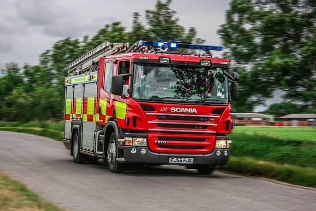 Two fire engines attended the incident