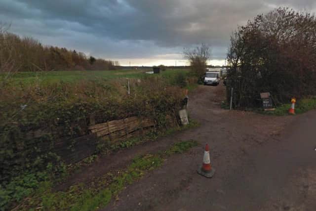 The site on Broxholme Lane in Saxilby.