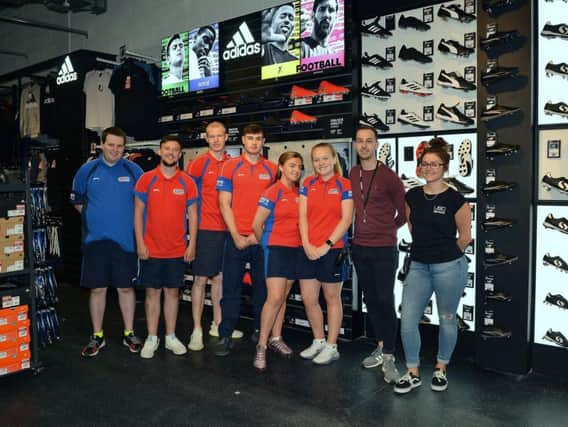 Sports Direct have opened a new store in the Priory Centre. Pictured are members of the sales team.