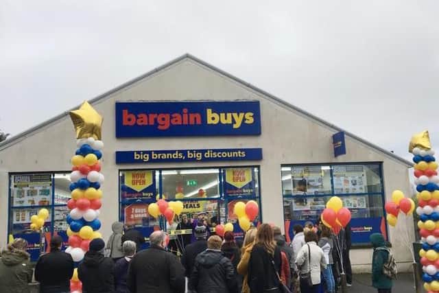 A previous Bargain Buys opening.