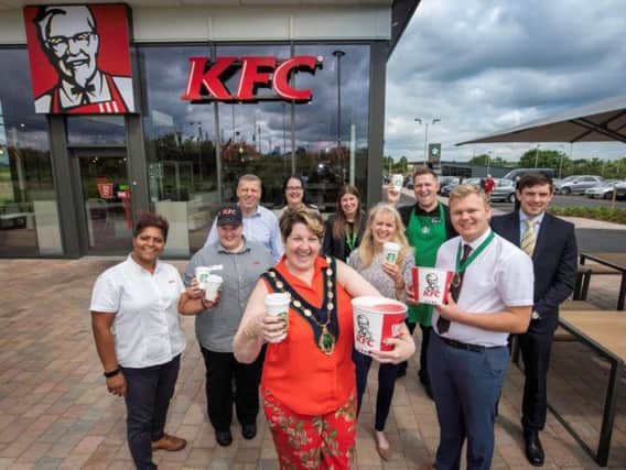 The official opening of the new KFC at Symmetry Park in Blyth