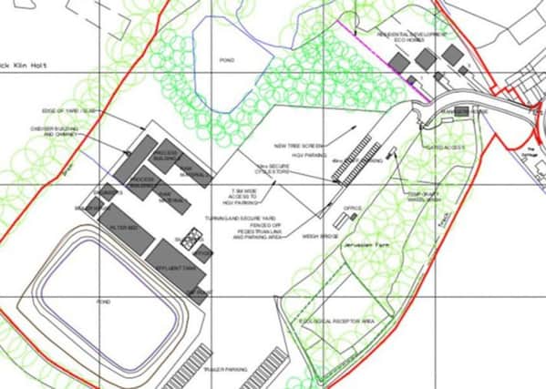 Revised plans for the animal rendering plant at Jerusalem Farm in Skellingthorpe.