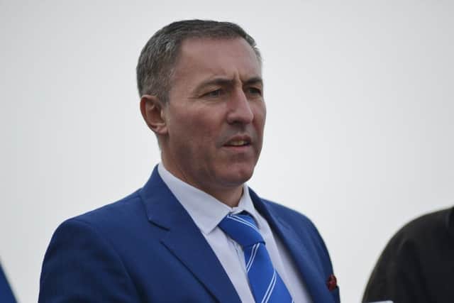 Gainsborough Trinity v Nuneaton Town, pictured is club chairman Richard Kane