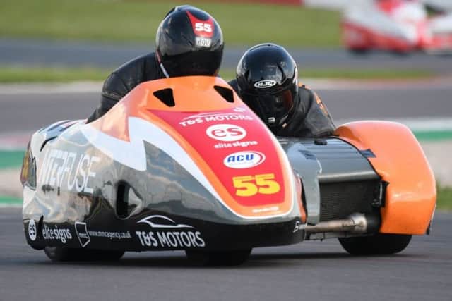 Team SaS, Giles and Jen Stainton, in action at East Fortune in Scotland. (PHOTO BY: Sid Diggins)