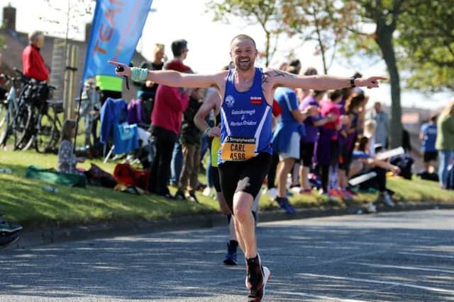 Strider Carl Currie, who put up a tremendous performance in the New York City Marathon. (PHOTO BY: John Rainsforth)