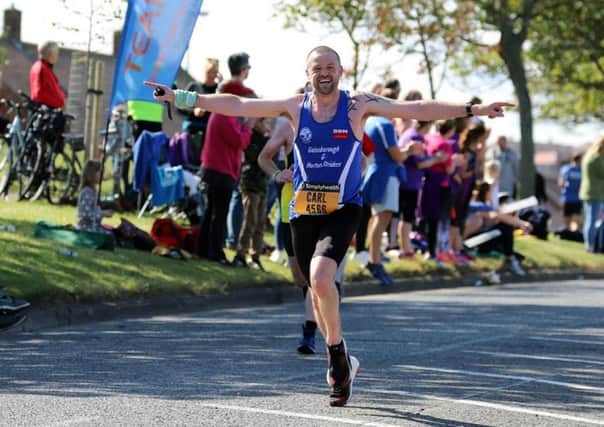Strider Carl Currie, who put up a tremendous performance in the New York City Marathon. (PHOTO BY: John Rainsforth)