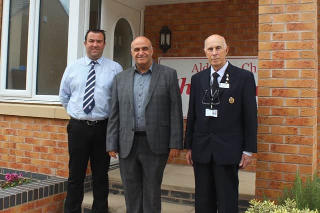 West Lindsey District Coun Matthew Boles, Developer Phil Rann, Coun Keith Panter