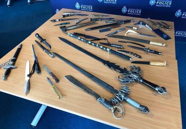Weapons can be handed to police station front counter staff at Boston, Sleaford, Grantham and Lincoln.