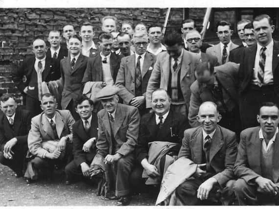 Newell's staff before an outing to Scarborough in 1954