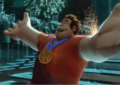 Ralph (voice of John C. Reilly) in the video game world of Hero's Duty