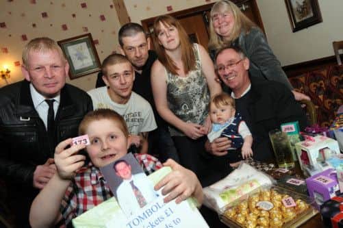 Denise Grainger, far right, with family and friends at the fundraiser at The Innings