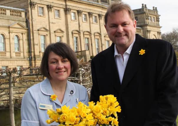 Marie Curie nurse Lisa Stanley and Gary Verity