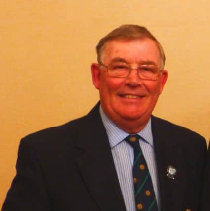 Trevor Slack, left, has finished his term as president of the Sheffield Golf Union