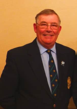 Trevor Slack, left, has finished his term as president of the Sheffield Golf Union