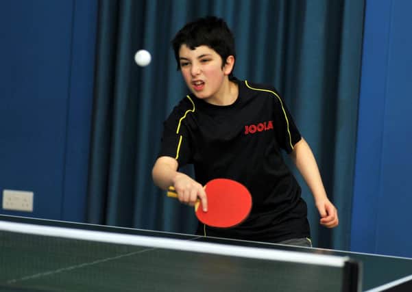 Gainsborough Table Tennis league, pictured is Zack Surtees (G130212-6e)