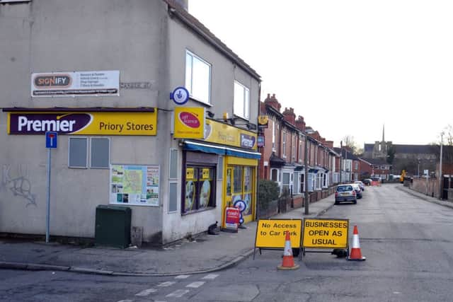 Priory Stores owner George Nixon is losing trade due to roadworks on Priory Road