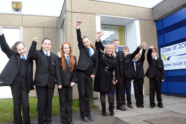 Celebrating a good Ofsted report at Serlby Park Academy G130321-1a
