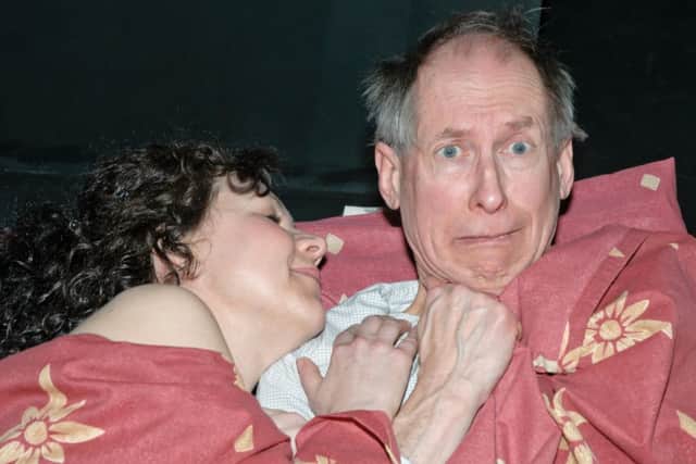 Trudi Jackson and Ian Mckeer in a scene from Taking Steps by Alan Ayckbourn which comes to the Acorn Theatre in Worksop on 11th,12th,13th April 2013