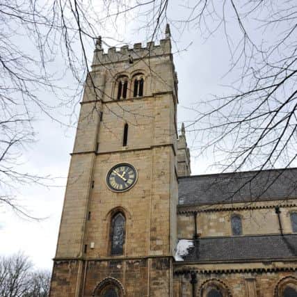 The clock on Priory Church is now back in full working order (w130326-1a)