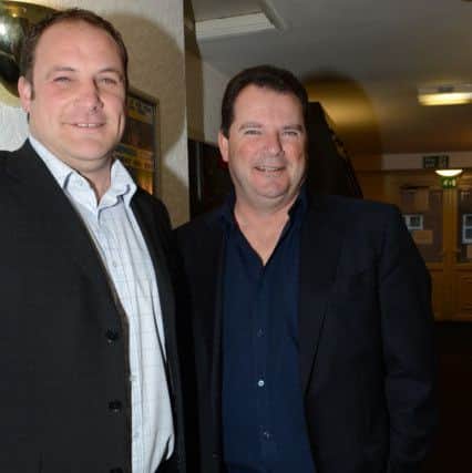 Gainsborough Trinity held their annual presentation night at The Blues Club in town. Manager Steve Housham is pictured with Chairman Peter Swann G120519-2a