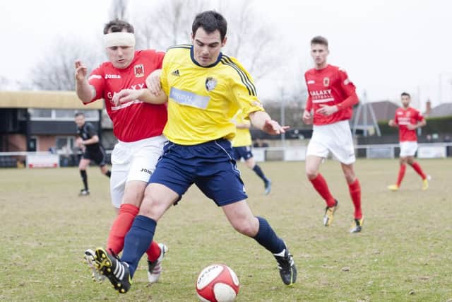 Tigers (yellow/blue) v Chorley (red/white)
