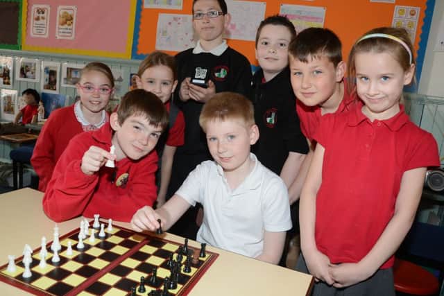 Members of the Parish Church Primary School chess club who have qualified for a competition in Lincoln G130427-7a