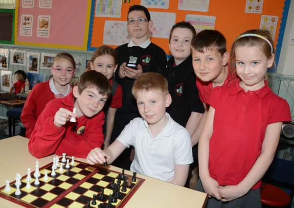Members of the Parish Church Primary School chess club who have qualified for a competition in Lincoln G130427-7a