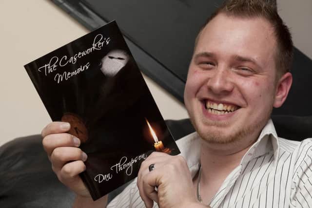 Acclaimed local writer Dan Thompson with his latest book 'The Caseworkers Memoirs'.