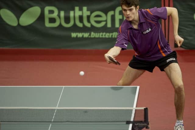 Table Tennis Ponds Forge Sheffield Friday
Sam Walker in Action in his 1st round match with Tom Jarvis
