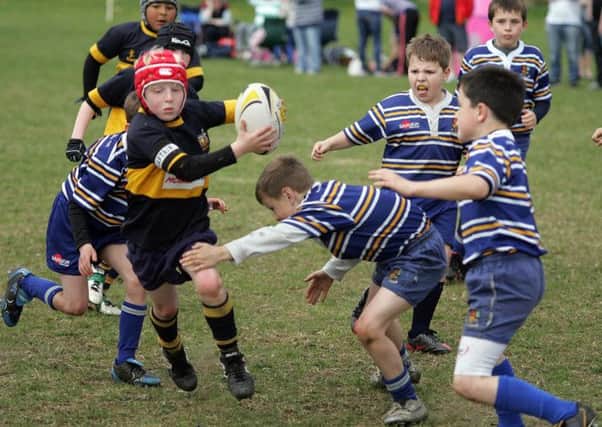 Kids of all ages took part in the tournament at Dinnington RUFC's ground.