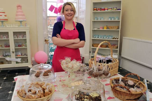 New cake shop opened in Retford, Swoon Bakery. Pictured is owner Christy Collins (w130418-1c)