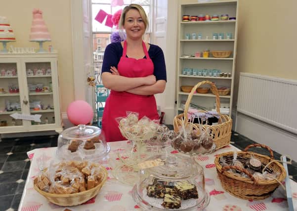 New cake shop opened in Retford, Swoon Bakery.  Pictured is owner Christy Collins (w130418-1c)