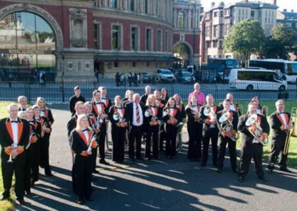 Thoresby Colliery Band pictured at the National Finals at the Roayl Albert Hall earlier this year