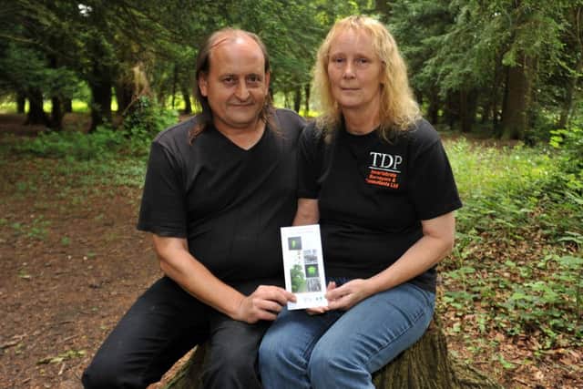 A Nottinghamshire wide survey of Glow Worms has been set up by Trevor Pendleton of TDP Invertabrate Surveyors and Consultants. Pictured are Trevor with his wife Dilys (w130606-2a)