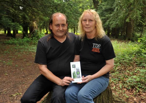 A Nottinghamshire wide survey of Glow Worms has been set up by Trevor Pendleton of TDP Invertabrate Surveyors and Consultants.  Pictured are Trevor with his wife Dilys (w130606-2a)