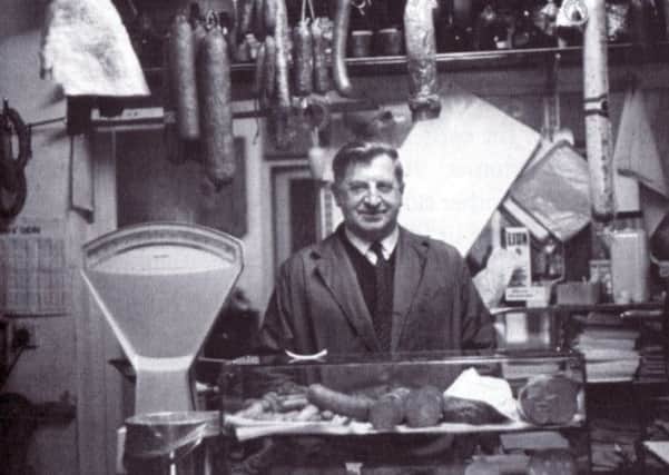 W. Nowak in his delicatessen shop at 6, Hardy Street, Worksop