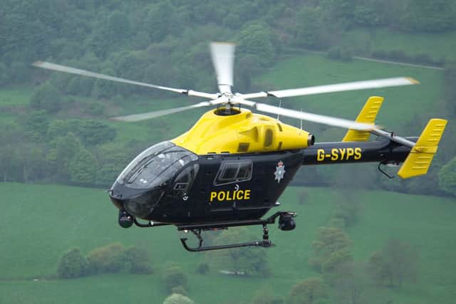 South Yorkshire Police helicopter
