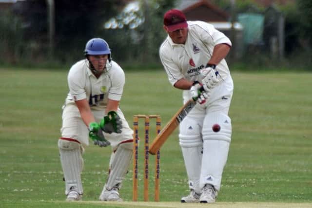 Marshalls v Clay Cross Works, pictured is Marshalls batsman Mark Whitlam (w130727-1c)