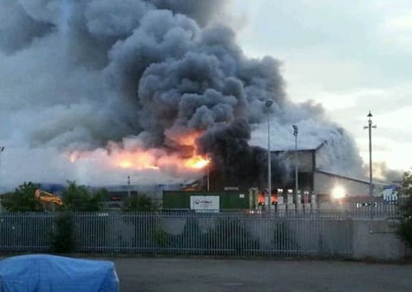 A recycling centre in Worksop caught fire on Saturday morning. Picture submitted via email by Andy.