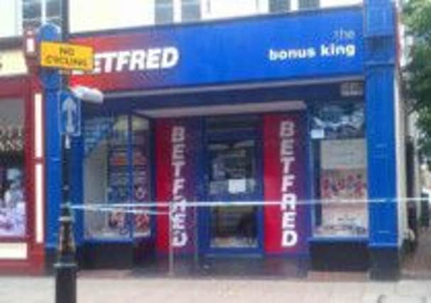Staff at Bet Fred in Retford were robbed at knifepoint