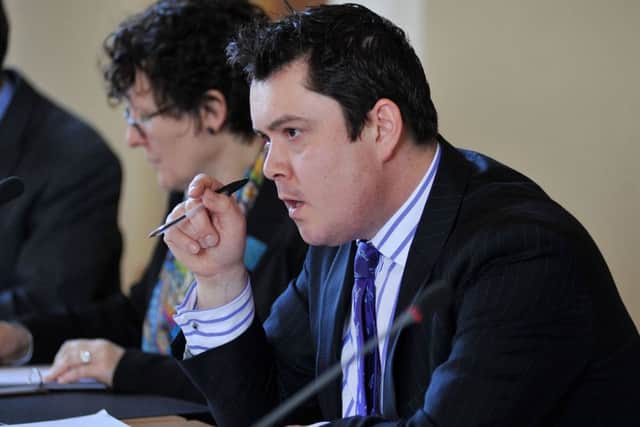 MP John Mann held a two-day inquiry into drugs and alcohol use in Bassetlaw, 10 years after he launched a major inquiry into the heroin epidemic across the district. Pictured is Bassetlaw Council Leader Simon Greaves (w130131-1c)