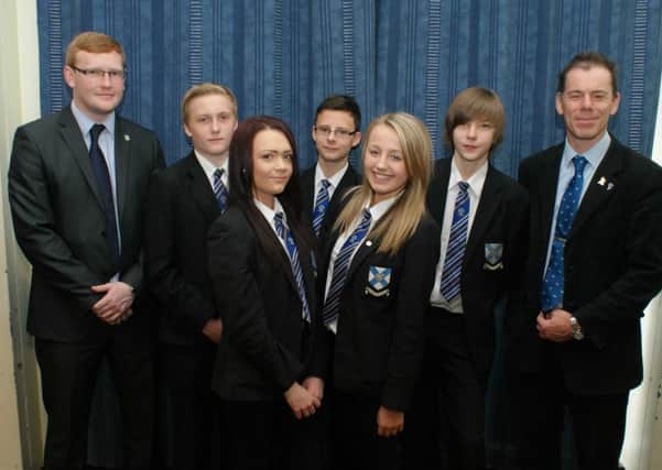 Dominic Beck visits Wales High School