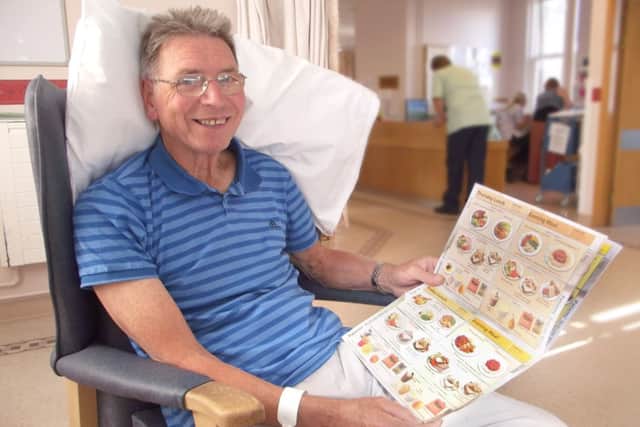Eric Eaton with the new Patient Bedside Menu