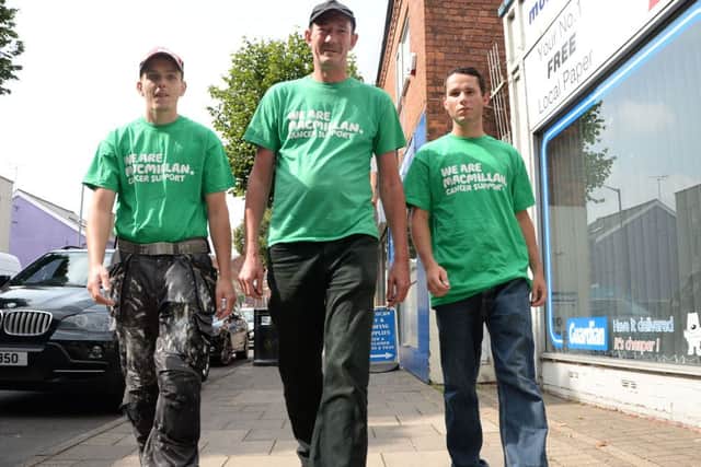Martyn Willis, Tom Wylie and Sean Spencer are walking from Worksop to Bridlington for charity G130828-3a
