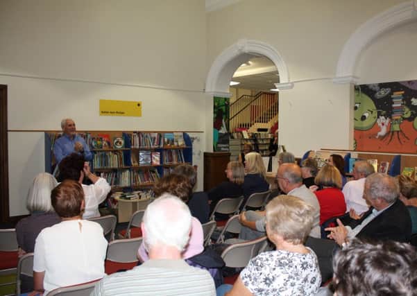 Author Stephen Booth gives a talk at Gainsborough Library