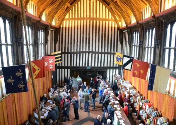 Gainsborough Beer Festival at Gainsborough Old Hall G121020-2c