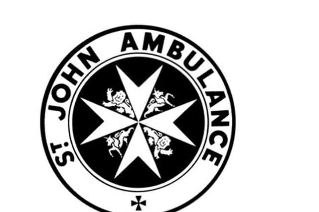 St John Ambulance logo.